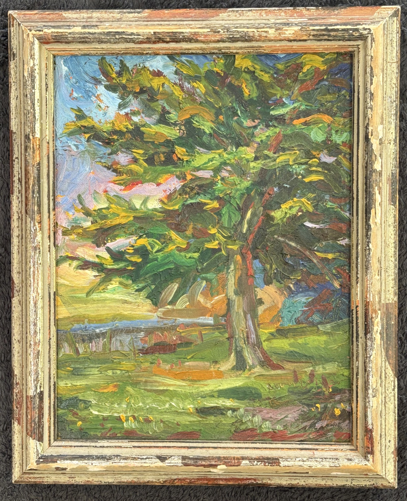 Berkeley Trees — acrylic on wood